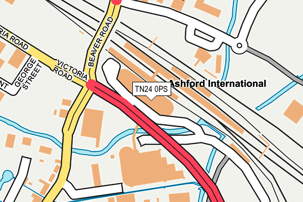TN24 0PS map - OS OpenMap – Local (Ordnance Survey)