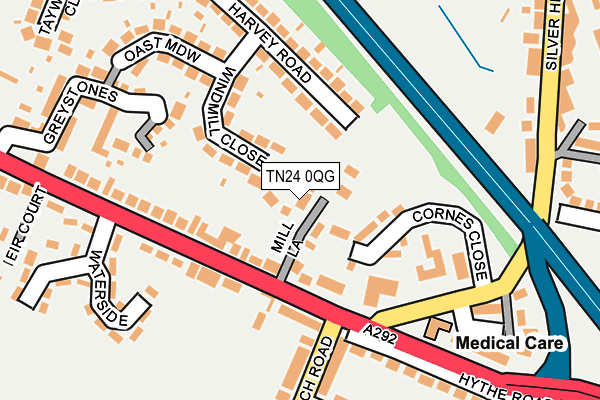 TN24 0QG map - OS OpenMap – Local (Ordnance Survey)