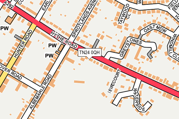 TN24 0QH map - OS OpenMap – Local (Ordnance Survey)
