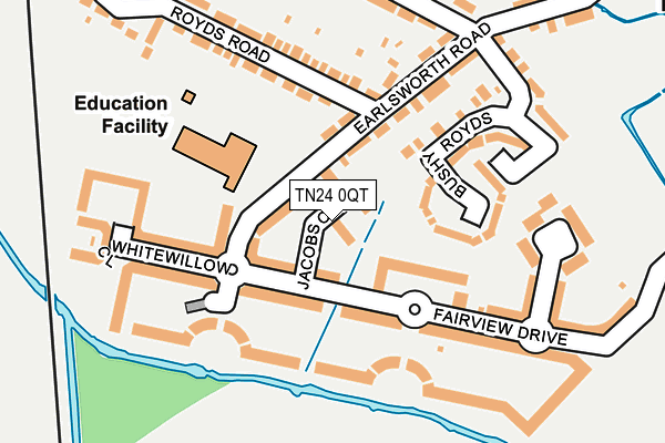TN24 0QT map - OS OpenMap – Local (Ordnance Survey)