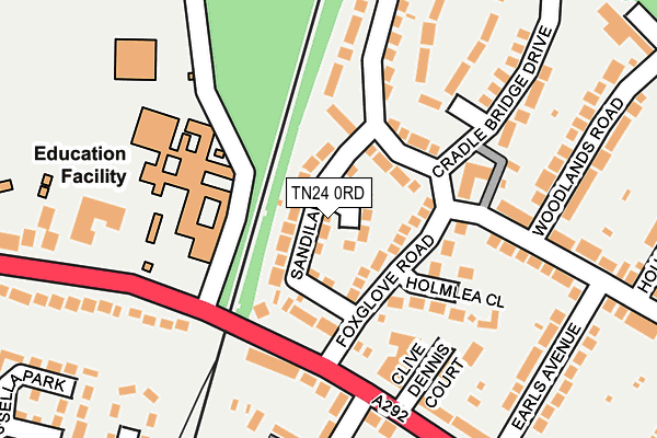 TN24 0RD map - OS OpenMap – Local (Ordnance Survey)