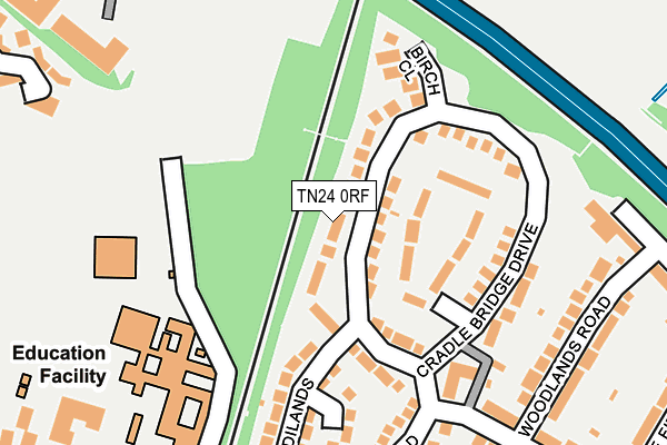 TN24 0RF map - OS OpenMap – Local (Ordnance Survey)