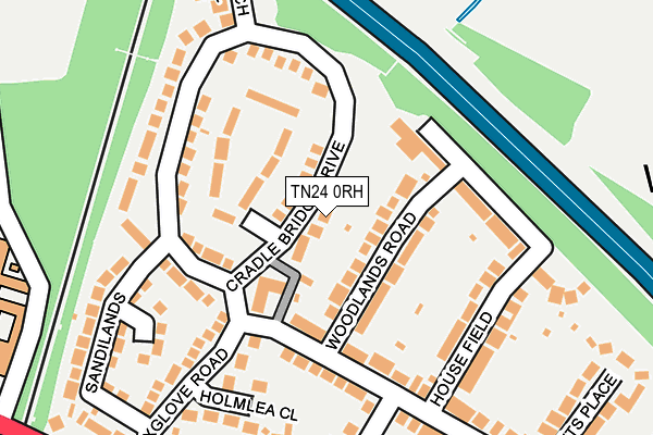 TN24 0RH map - OS OpenMap – Local (Ordnance Survey)