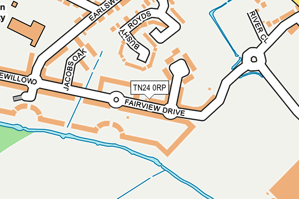 TN24 0RP map - OS OpenMap – Local (Ordnance Survey)
