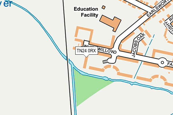 TN24 0RX map - OS OpenMap – Local (Ordnance Survey)