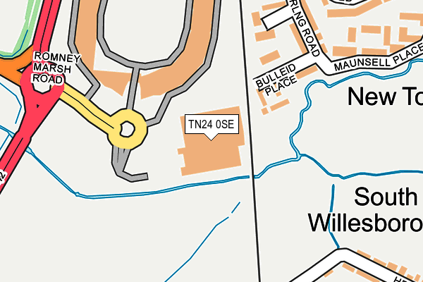 TN24 0SE map - OS OpenMap – Local (Ordnance Survey)