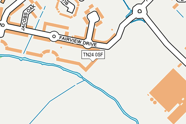 TN24 0SF map - OS OpenMap – Local (Ordnance Survey)