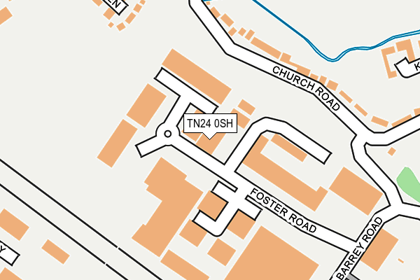 TN24 0SH map - OS OpenMap – Local (Ordnance Survey)