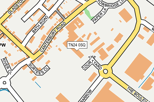 TN24 0SQ map - OS OpenMap – Local (Ordnance Survey)