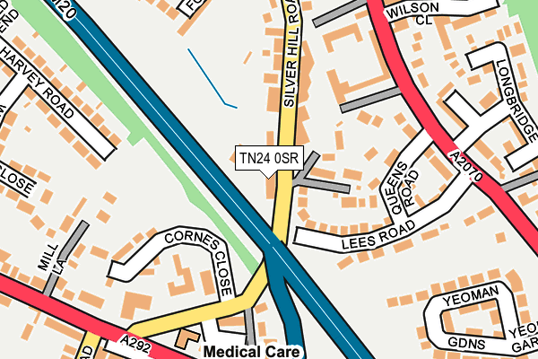 TN24 0SR map - OS OpenMap – Local (Ordnance Survey)