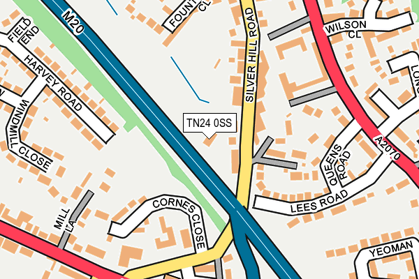 TN24 0SS map - OS OpenMap – Local (Ordnance Survey)