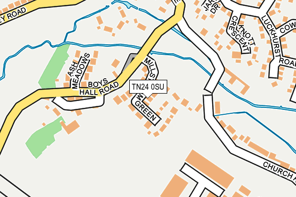 TN24 0SU map - OS OpenMap – Local (Ordnance Survey)