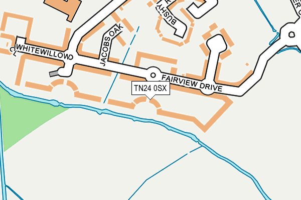 TN24 0SX map - OS OpenMap – Local (Ordnance Survey)