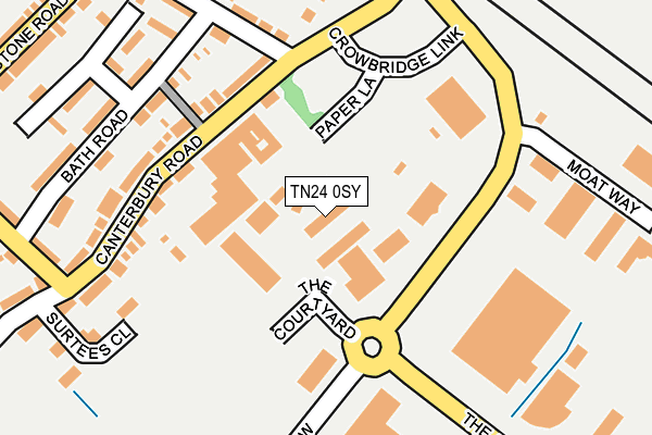 TN24 0SY map - OS OpenMap – Local (Ordnance Survey)