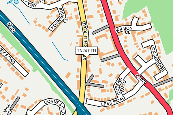 TN24 0TD map - OS OpenMap – Local (Ordnance Survey)