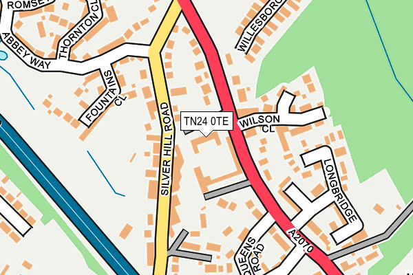 TN24 0TE map - OS OpenMap – Local (Ordnance Survey)