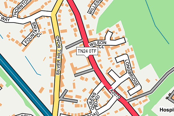 TN24 0TF map - OS OpenMap – Local (Ordnance Survey)