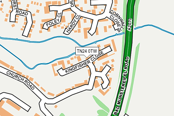 TN24 0TW map - OS OpenMap – Local (Ordnance Survey)