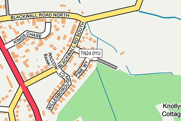 TN24 0YU map - OS OpenMap – Local (Ordnance Survey)