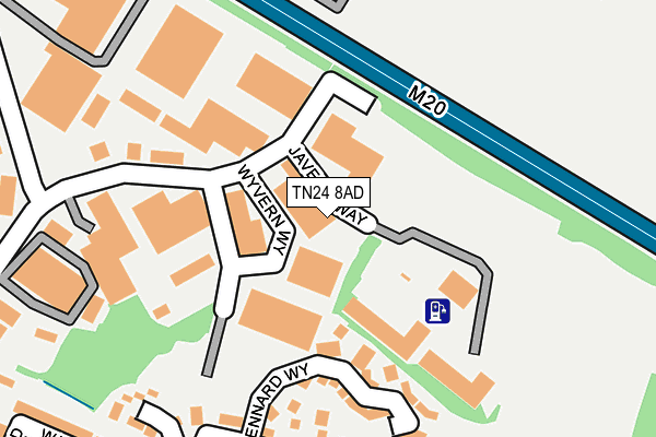 TN24 8AD map - OS OpenMap – Local (Ordnance Survey)