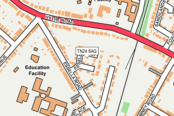 TN24 8AQ map - OS OpenMap – Local (Ordnance Survey)
