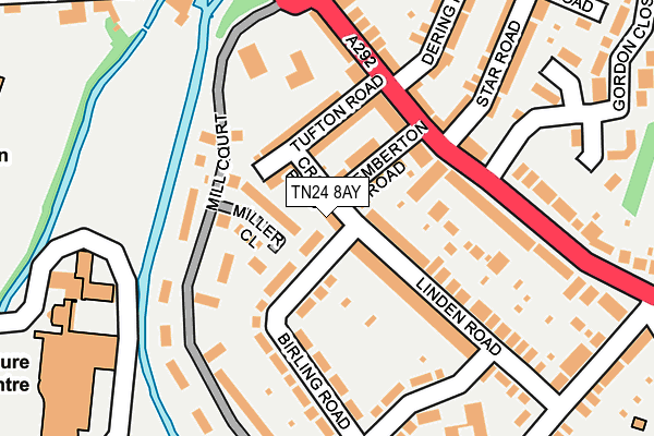 TN24 8AY map - OS OpenMap – Local (Ordnance Survey)
