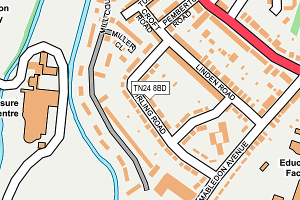 TN24 8BD map - OS OpenMap – Local (Ordnance Survey)