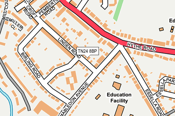 TN24 8BP map - OS OpenMap – Local (Ordnance Survey)