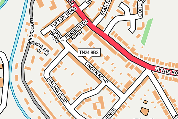 TN24 8BS map - OS OpenMap – Local (Ordnance Survey)