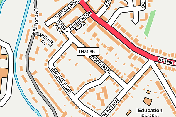 TN24 8BT map - OS OpenMap – Local (Ordnance Survey)