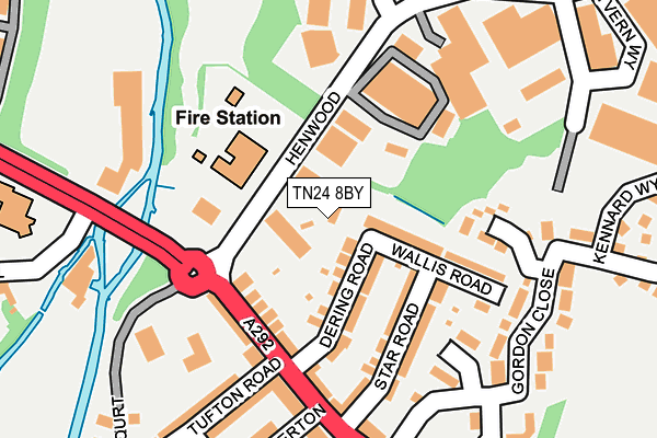 TN24 8BY map - OS OpenMap – Local (Ordnance Survey)