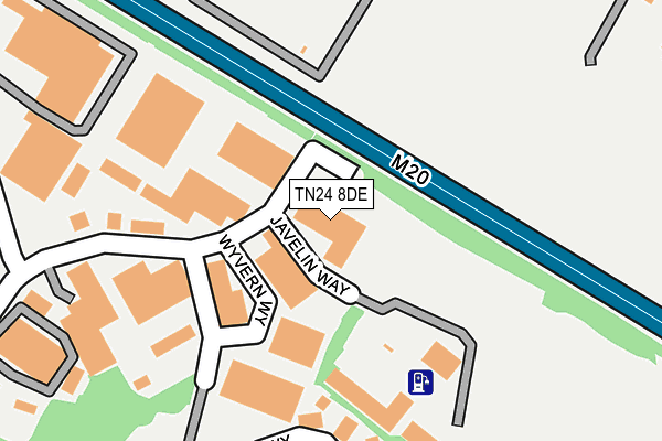 TN24 8DE map - OS OpenMap – Local (Ordnance Survey)
