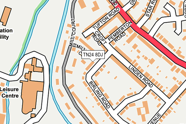 TN24 8DJ map - OS OpenMap – Local (Ordnance Survey)