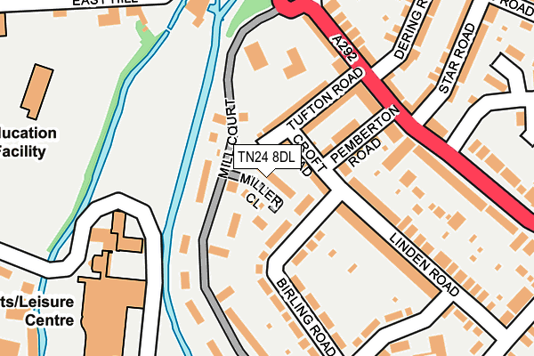 TN24 8DL map - OS OpenMap – Local (Ordnance Survey)