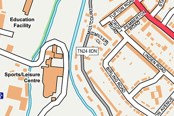 TN24 8DN map - OS OpenMap – Local (Ordnance Survey)