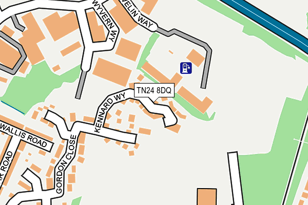 TN24 8DQ map - OS OpenMap – Local (Ordnance Survey)
