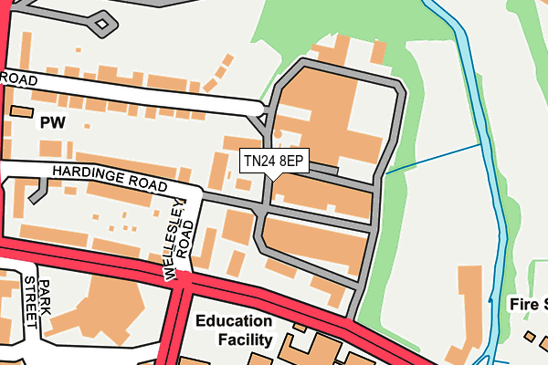 TN24 8EP map - OS OpenMap – Local (Ordnance Survey)