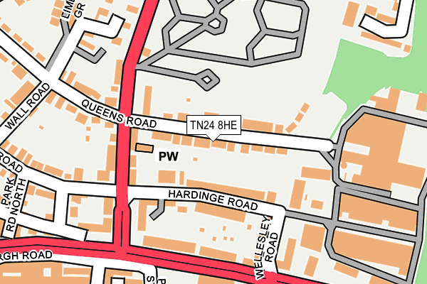TN24 8HE map - OS OpenMap – Local (Ordnance Survey)