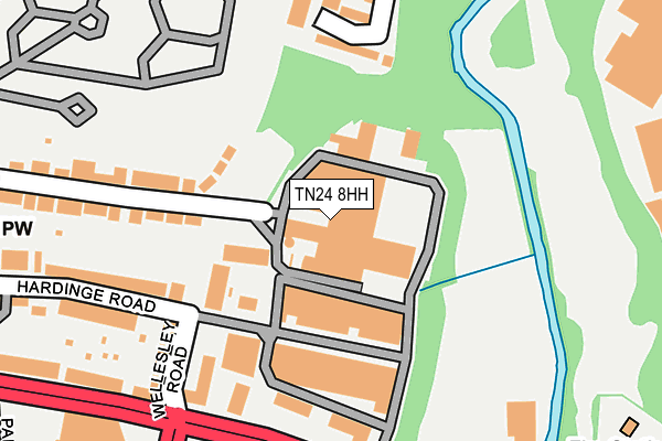 TN24 8HH map - OS OpenMap – Local (Ordnance Survey)