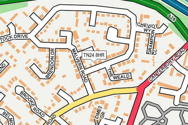 TN24 8HR map - OS OpenMap – Local (Ordnance Survey)