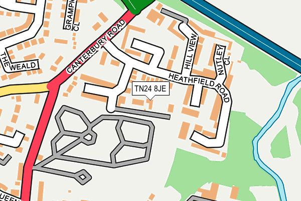 TN24 8JE map - OS OpenMap – Local (Ordnance Survey)