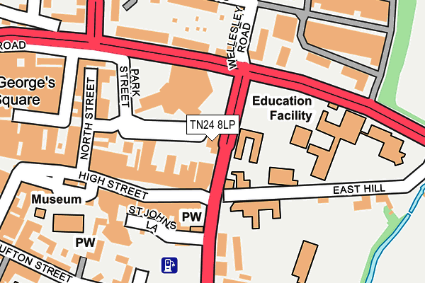 TN24 8LP map - OS OpenMap – Local (Ordnance Survey)