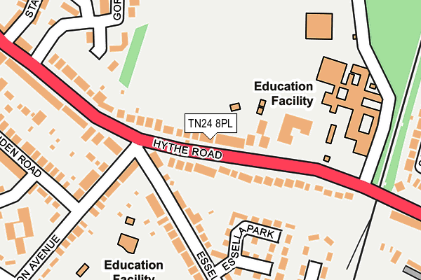 TN24 8PL map - OS OpenMap – Local (Ordnance Survey)