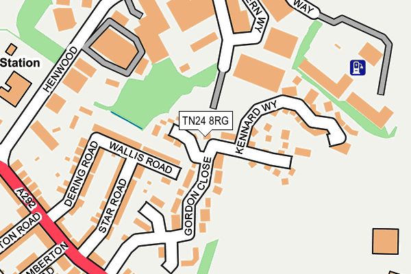TN24 8RG map - OS OpenMap – Local (Ordnance Survey)