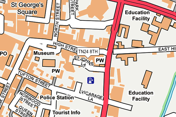 TN24 8TH map - OS OpenMap – Local (Ordnance Survey)