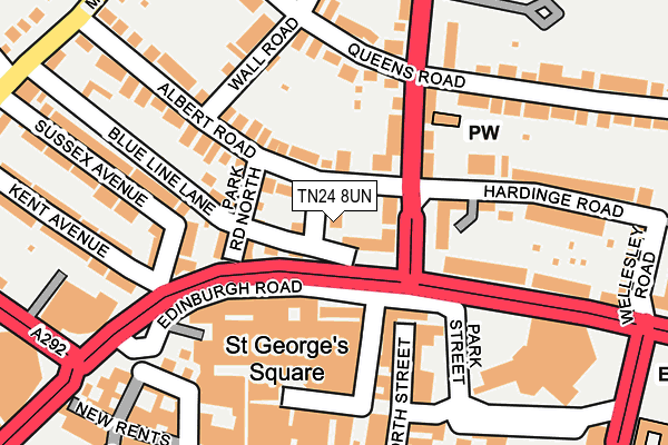 TN24 8UN map - OS OpenMap – Local (Ordnance Survey)