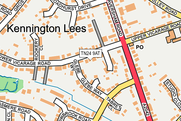 TN24 9AT map - OS OpenMap – Local (Ordnance Survey)