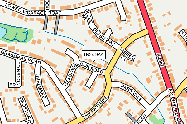 TN24 9AY map - OS OpenMap – Local (Ordnance Survey)