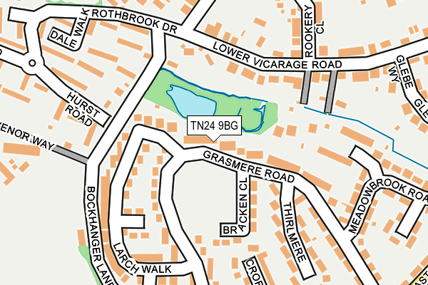 TN24 9BG map - OS OpenMap – Local (Ordnance Survey)
