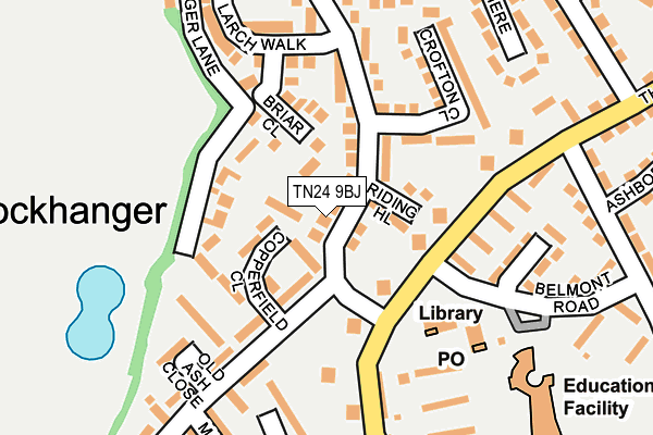 TN24 9BJ map - OS OpenMap – Local (Ordnance Survey)